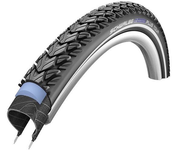 фото Велопокрышка 26x1.75 (47-559) hs404 marathon plus tour schwalbe smartguard