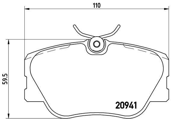 

Тормозные колодки brembo передние P50008