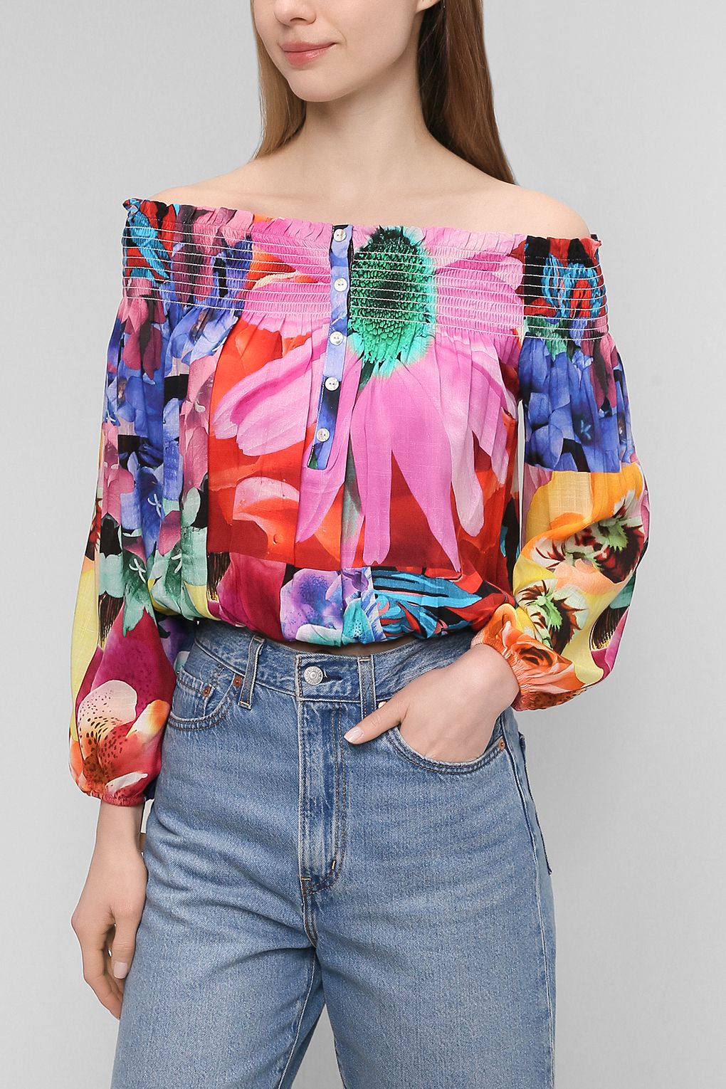 

Блуза женская Desigual 22SWBW40 разноцветная XS, Разноцветный, 22SWBW40