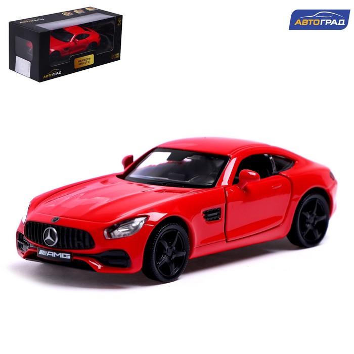 Машина металлическая MERCEDES-AMG GT S, 1:32, открываются двери, инерция, цвет красный