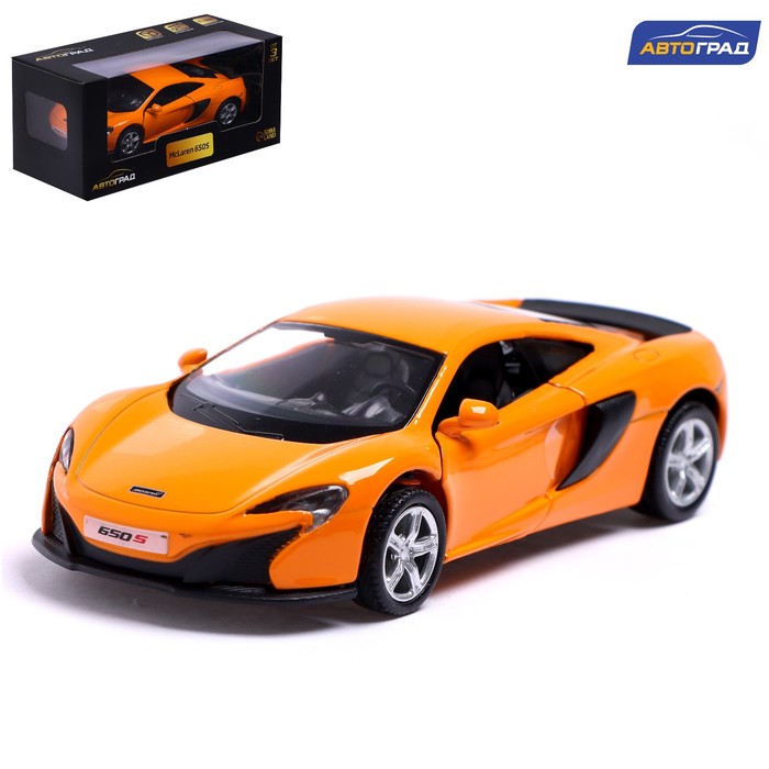 

Машина металлическая MCLAREN 650S, 1:32, открываются двери, инерция, цвет оранжевый, Разноцветный