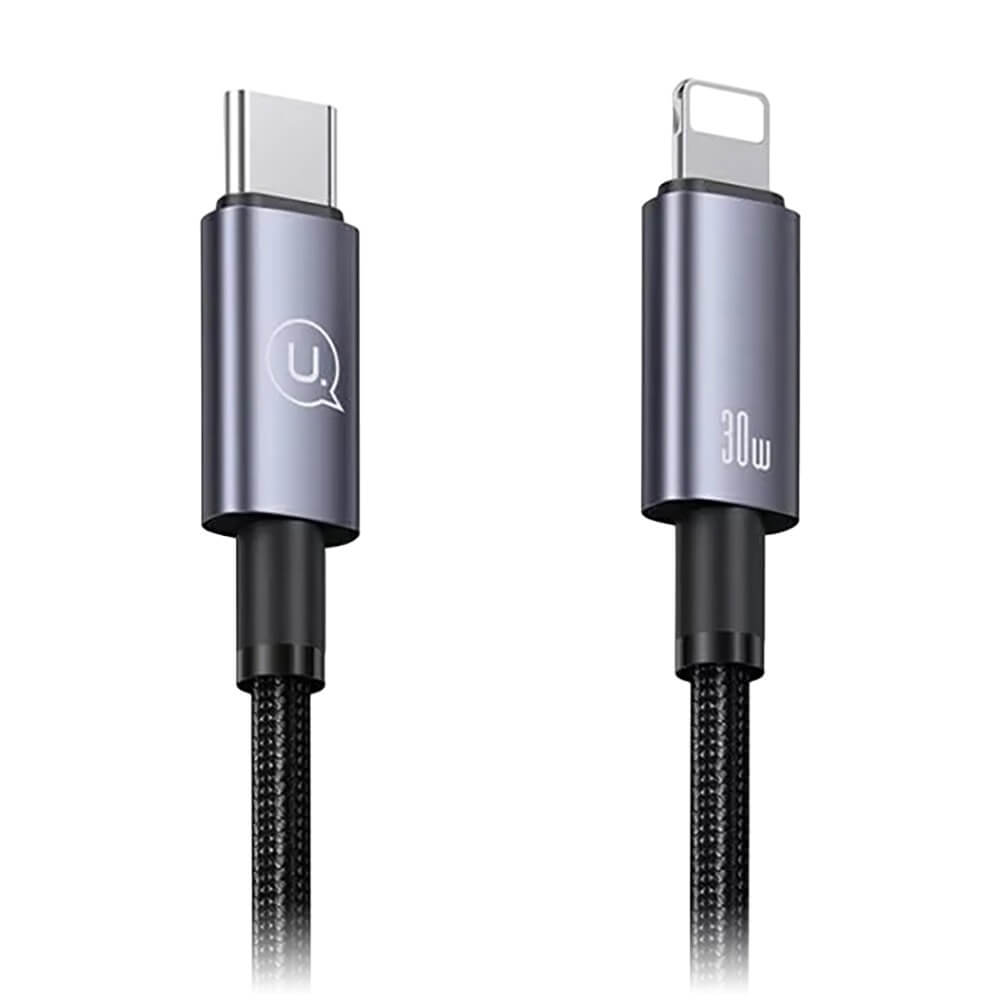 Кабель Usams US-SJ679 30W Type-C-Lightning (SJ679USB01) серый