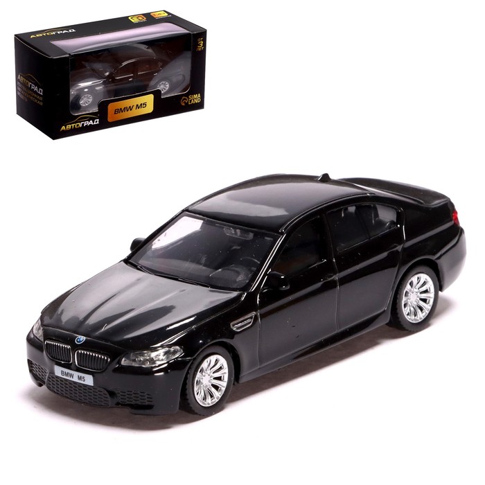 

Машина металлическая BMW M5, 1:43, цвет чёрный, Разноцветный