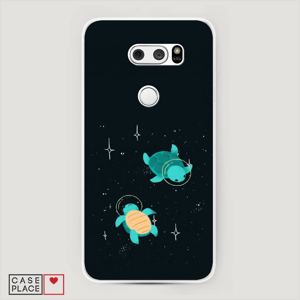 

Чехол Awog на LG V35 ThinQ "Черепашки космонавты", Черный;синий, 83650-4