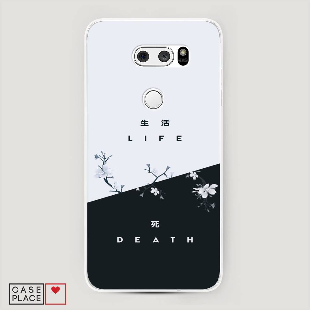 

Чехол Awog на LG V35 ThinQ "Life and death", Черный;серый, 83650-7