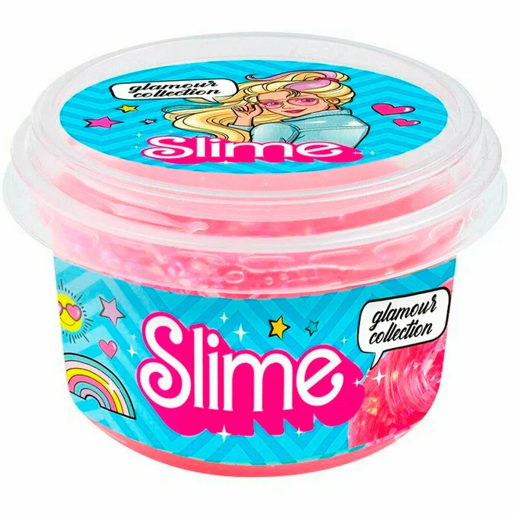 Игрушка для детей старше 3х лет модели Slime glamour collection clear розовый 379₽