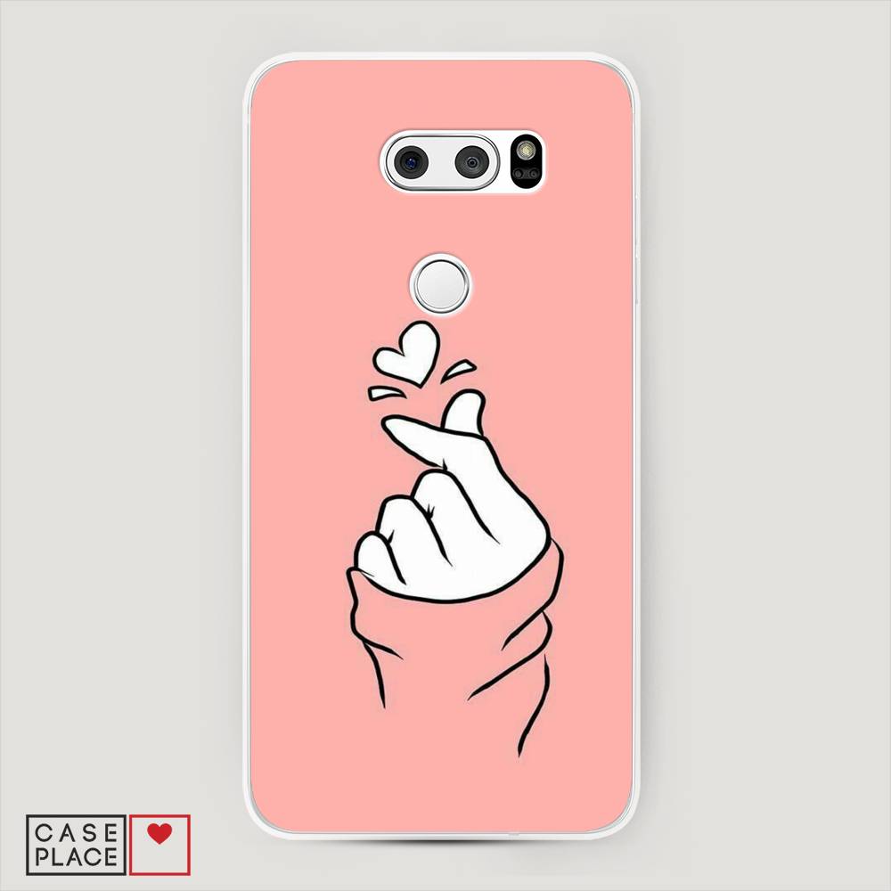 

Чехол Awog на LG V35 ThinQ "Любовь-щелк", Оранжевый, 83650-7