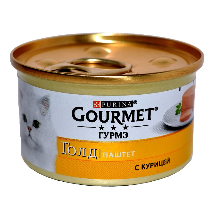 фото Консервы для кошек gourmet gold mousse chiken, паштет, для всех пород, с курицей, 85г