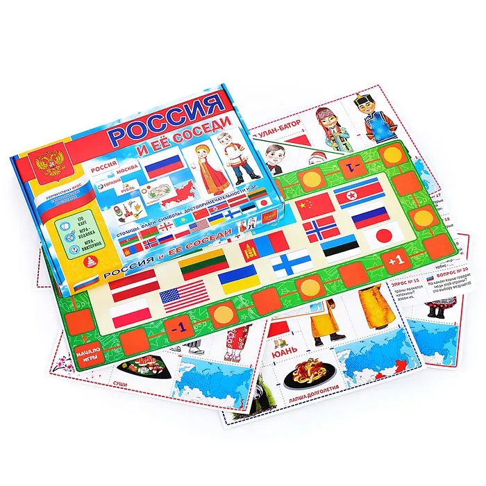 

Игра настольно-печатная "Россия и её соседи", Настольно-печатные игры