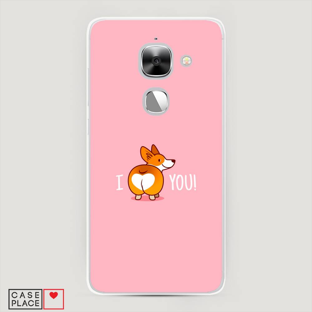 

Чехол на LeEco Le 2 "Корги I love you", Розовый;коричневый;белый, 140150-1