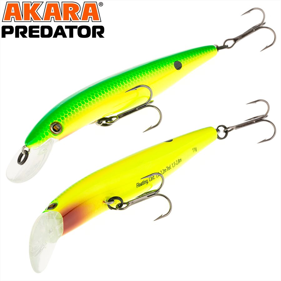 

Воблер Akara Predator 125F 21гр 3/4 oz 5,0 in A31, Разноцветный, Predator