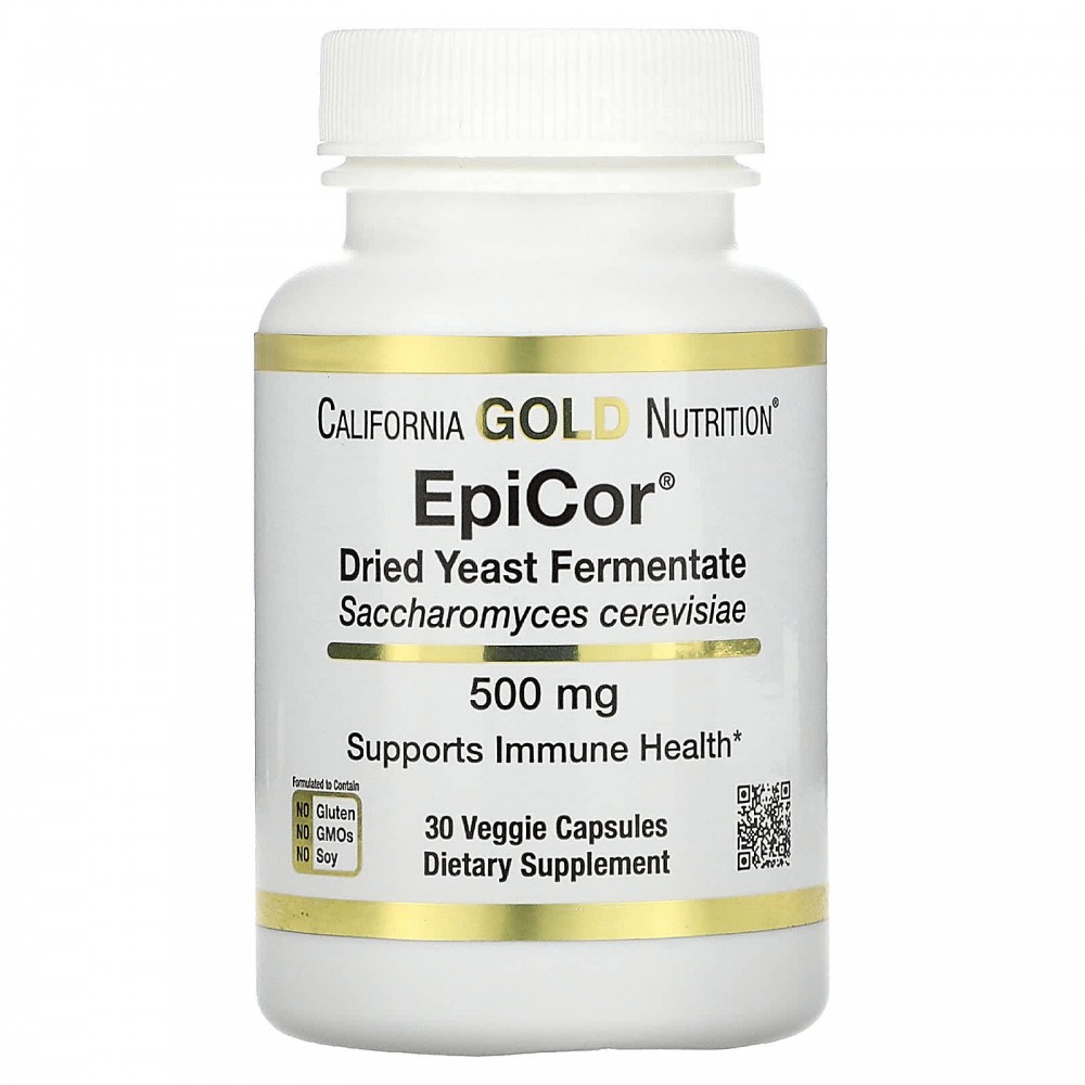 

California Gold Nutrition EpiCor, Dried Yeast Fermentate, 500 mg, 30 Veggie Capsules, EpiCor, Dried Yeast Fermentate, 500 mg, 30 Veggie Capsules