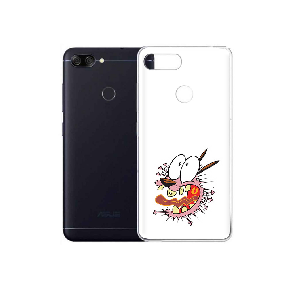 Чехол MyPads Tocco для Asus ZenFone Max Plus M1 (ZB570TL) испуганный бобик