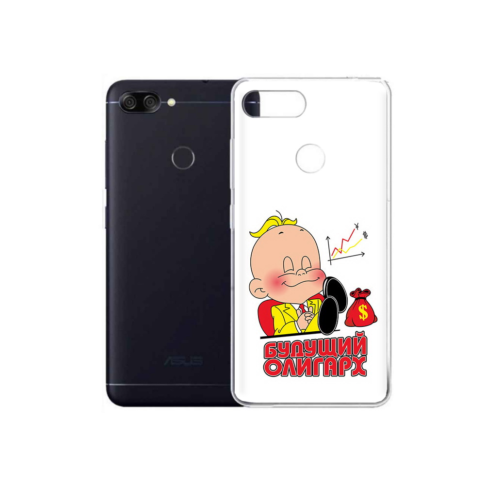 

Чехол MyPads Tocco для Asus ZenFone Max Plus M1 (ZB570TL) Будущий олигарх, Прозрачный, Tocco