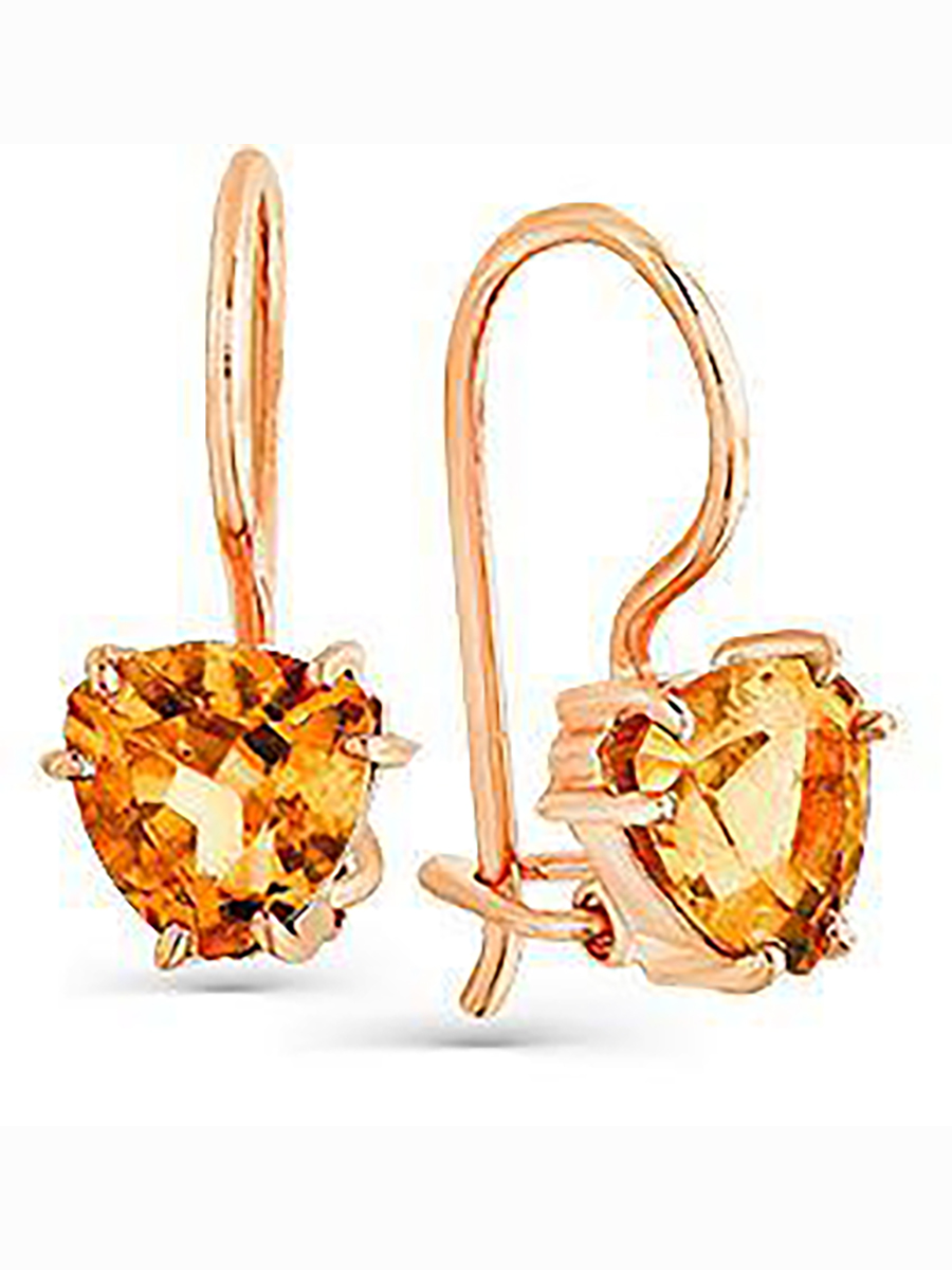 

Серьги из красного золота с 2 цитринами Master Brilliant 09-1-048-1000-010, 09-1-048-1000-010
