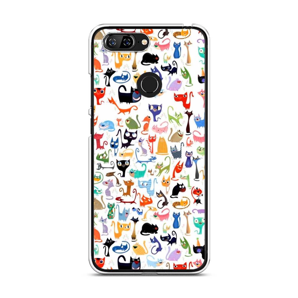 

Чехол для Lenovo S5 "Цветные коты", Разноцветный, 112550-1