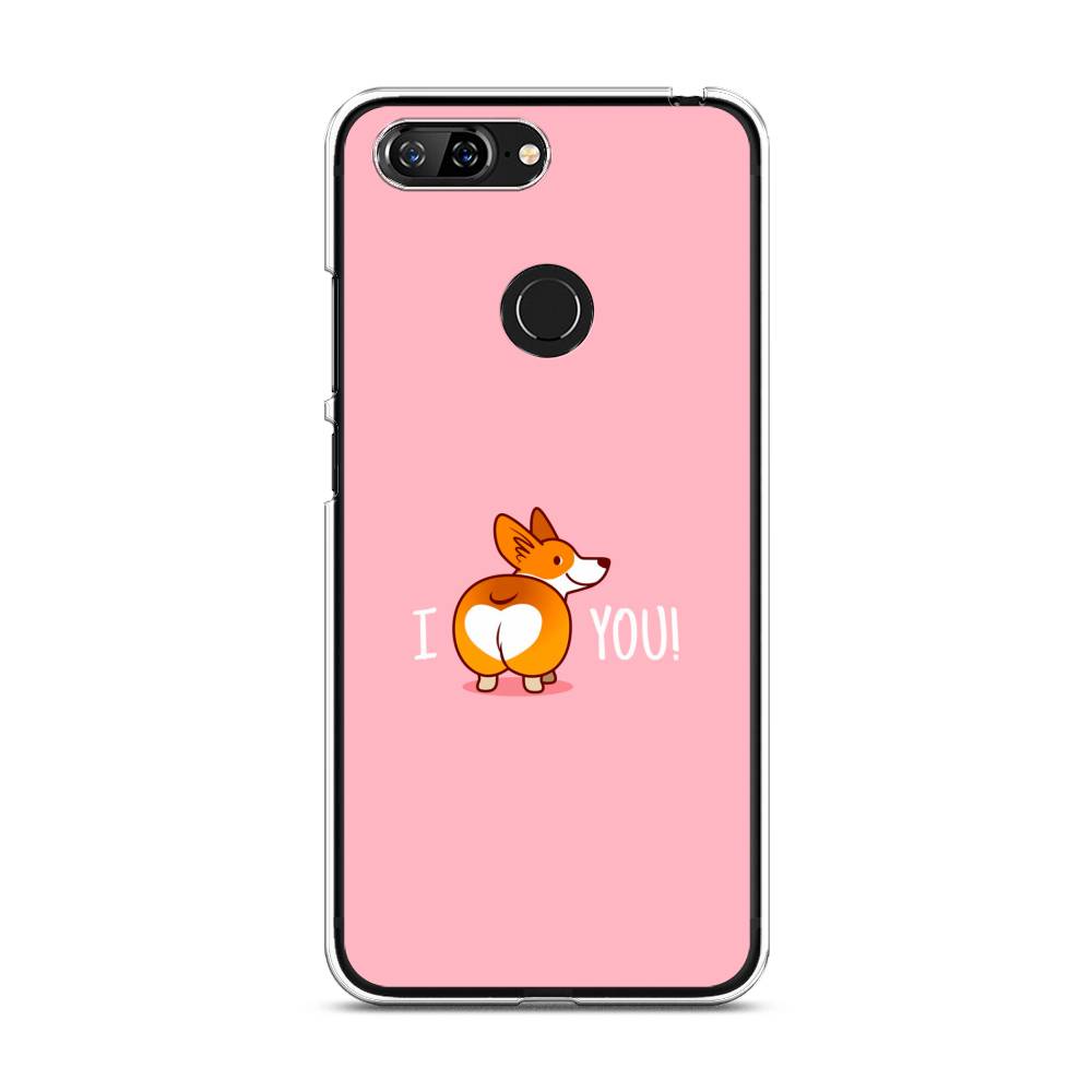 

Чехол для Lenovo S5 "Корги I love you", Розовый;коричневый;белый, 112550-1