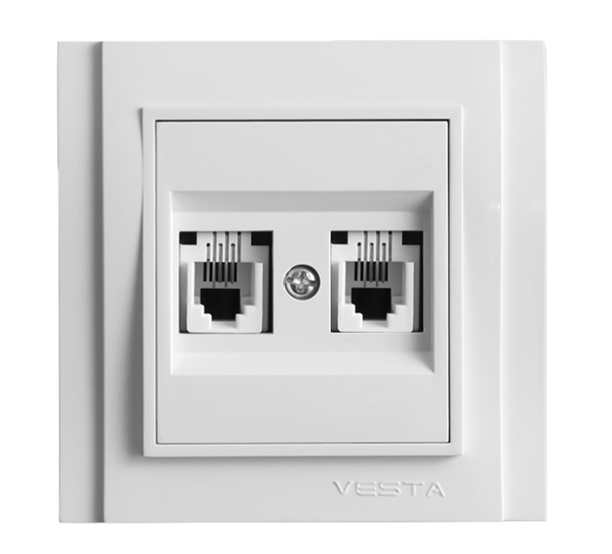 

Розетка Vesta-Electric Verona для сетевого кабеля LAN двойная