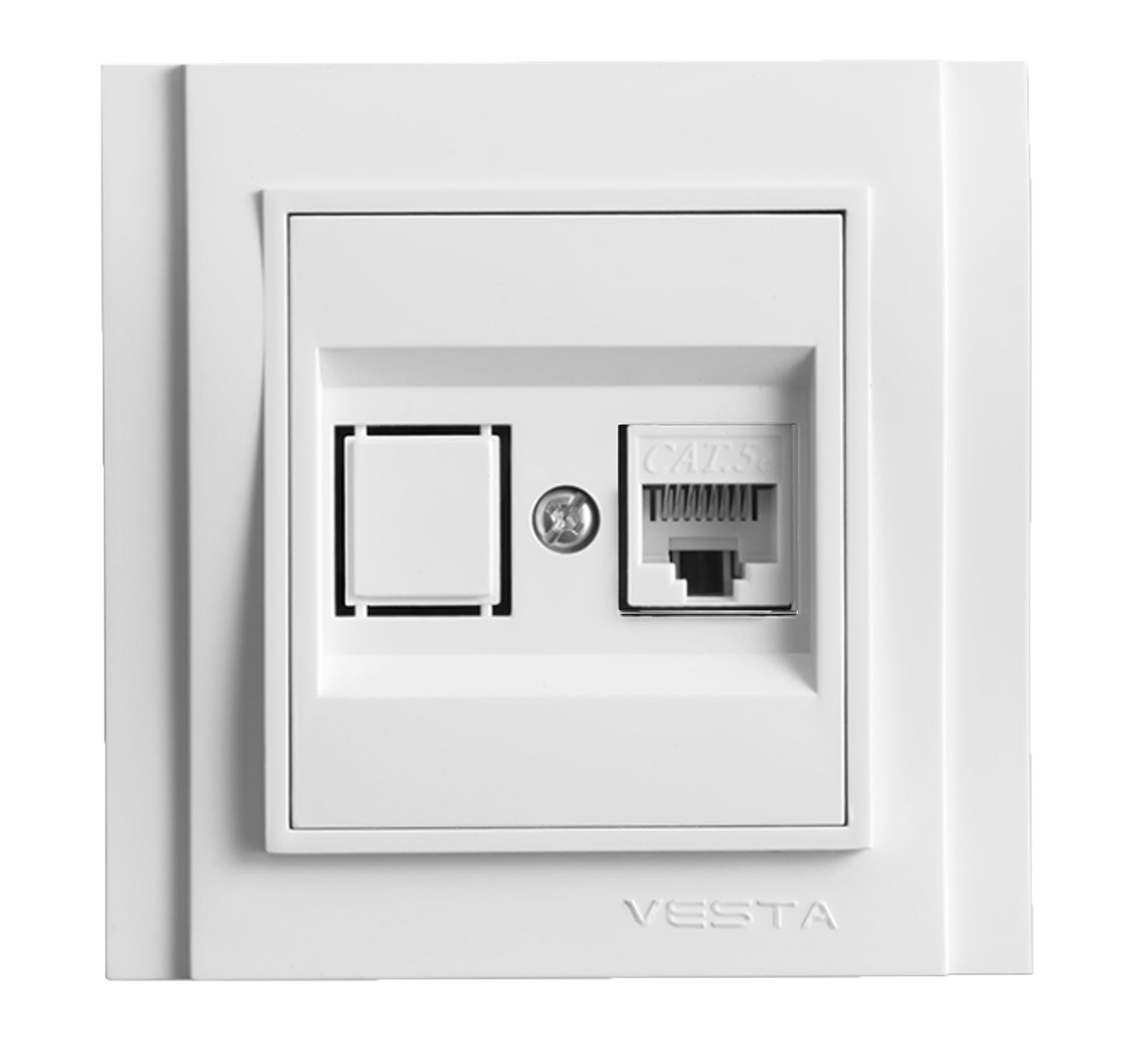 

Розетка Vesta-Electric Verona для сетевого кабеля LAN, Белый