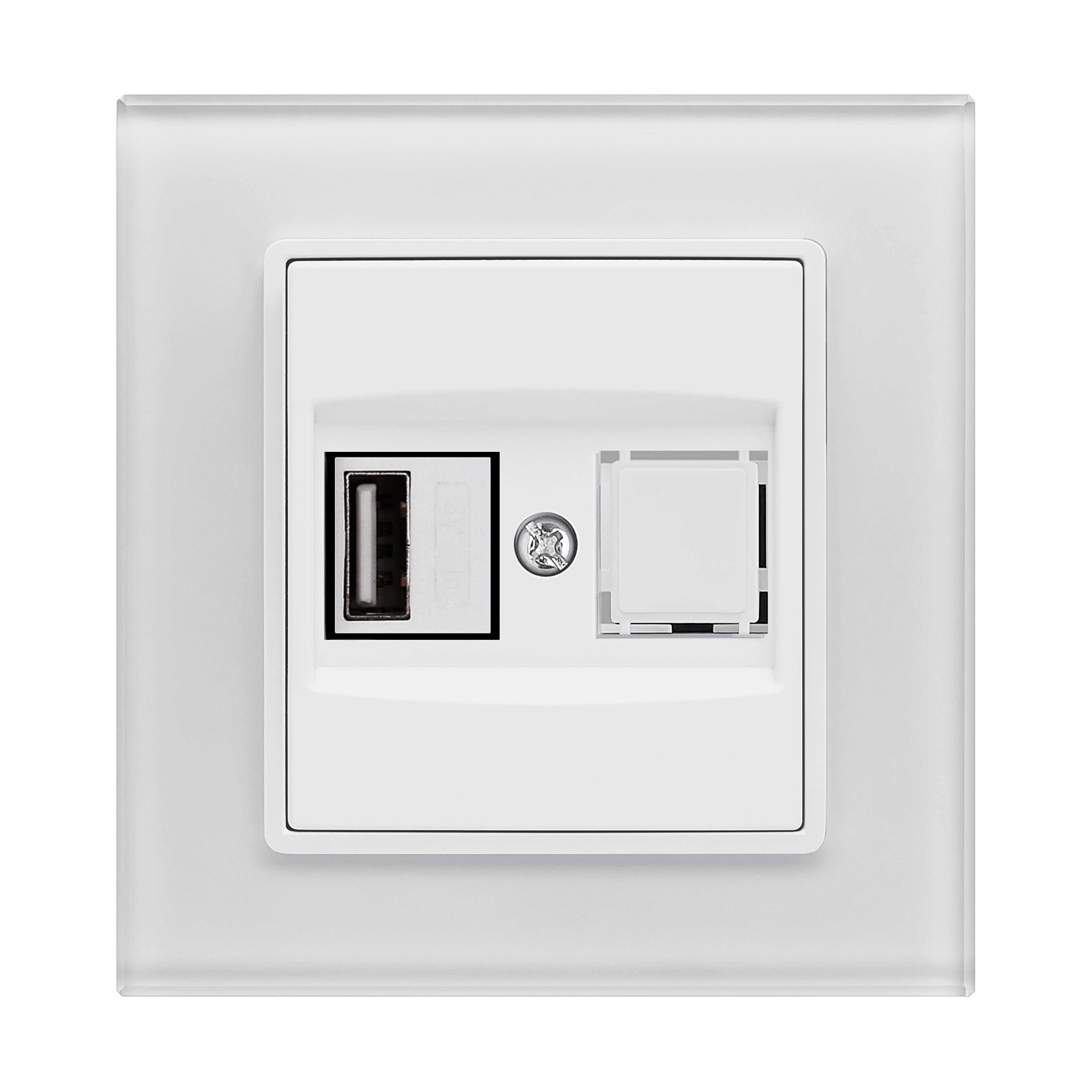 

Розетка Vesta-Electric Exclusive White USB