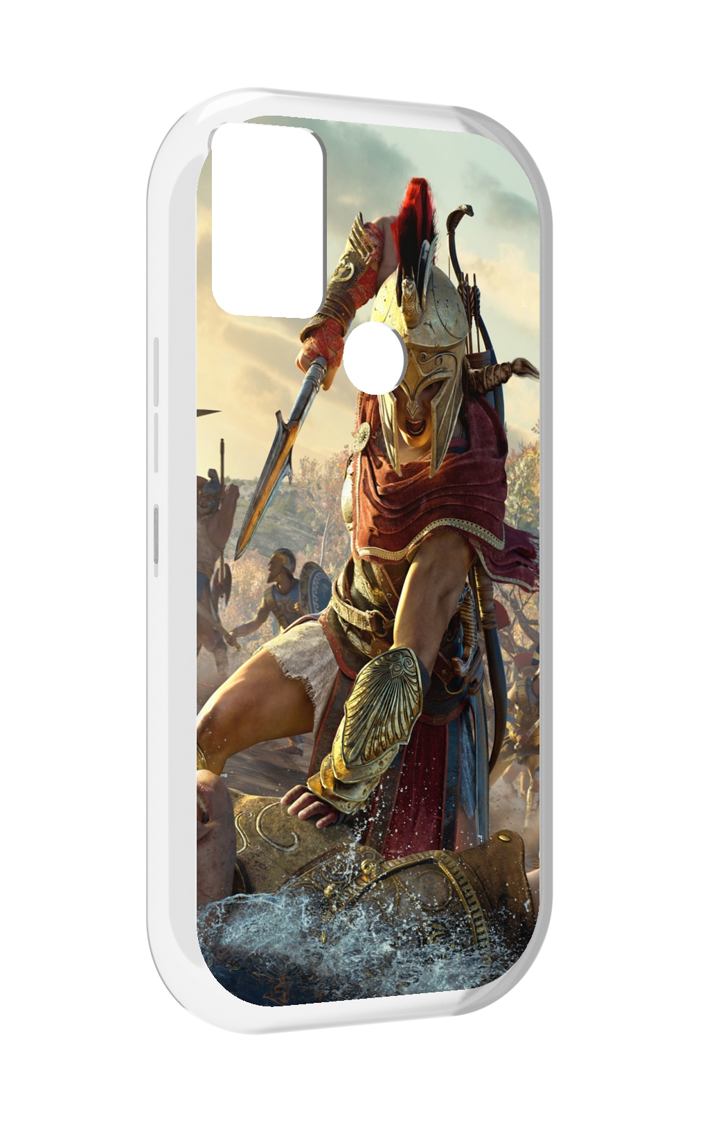 

Чехол MyPads Assassin's Creed Odyssey Kassandra мужской для UMIDIGI A9, Прозрачный, Tocco
