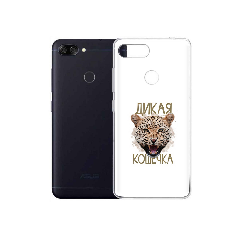 Чехол MyPads Tocco для Asus ZenFone Max Plus M1 (ZB570TL) дикая кошечка