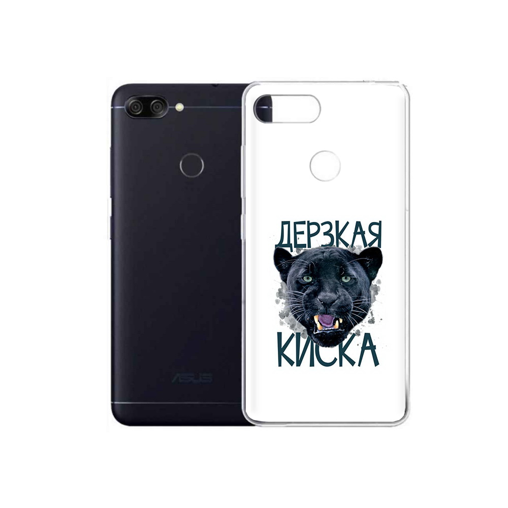 Чехол MyPads Tocco для Asus ZenFone Max Plus M1 (ZB570TL) дерзкая киска