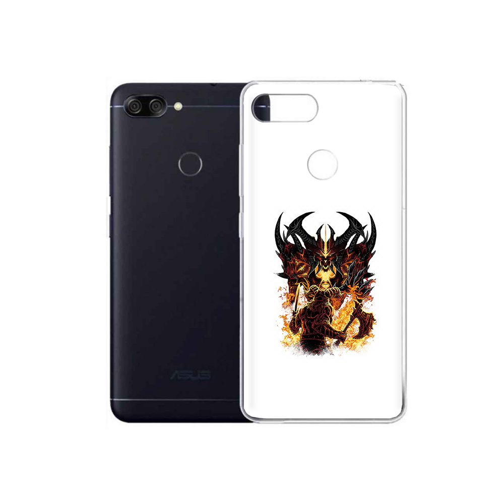Чехол MyPads Tocco для Asus ZenFone Max Plus M1 (ZB570TL) демон shadow fiend