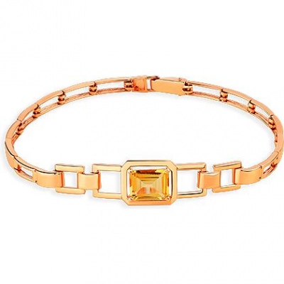 

Браслет из красного золота с 1 цитрином 17,5 см Master Brilliant 08-1-154-1000-010, 08-1-154-1000-010