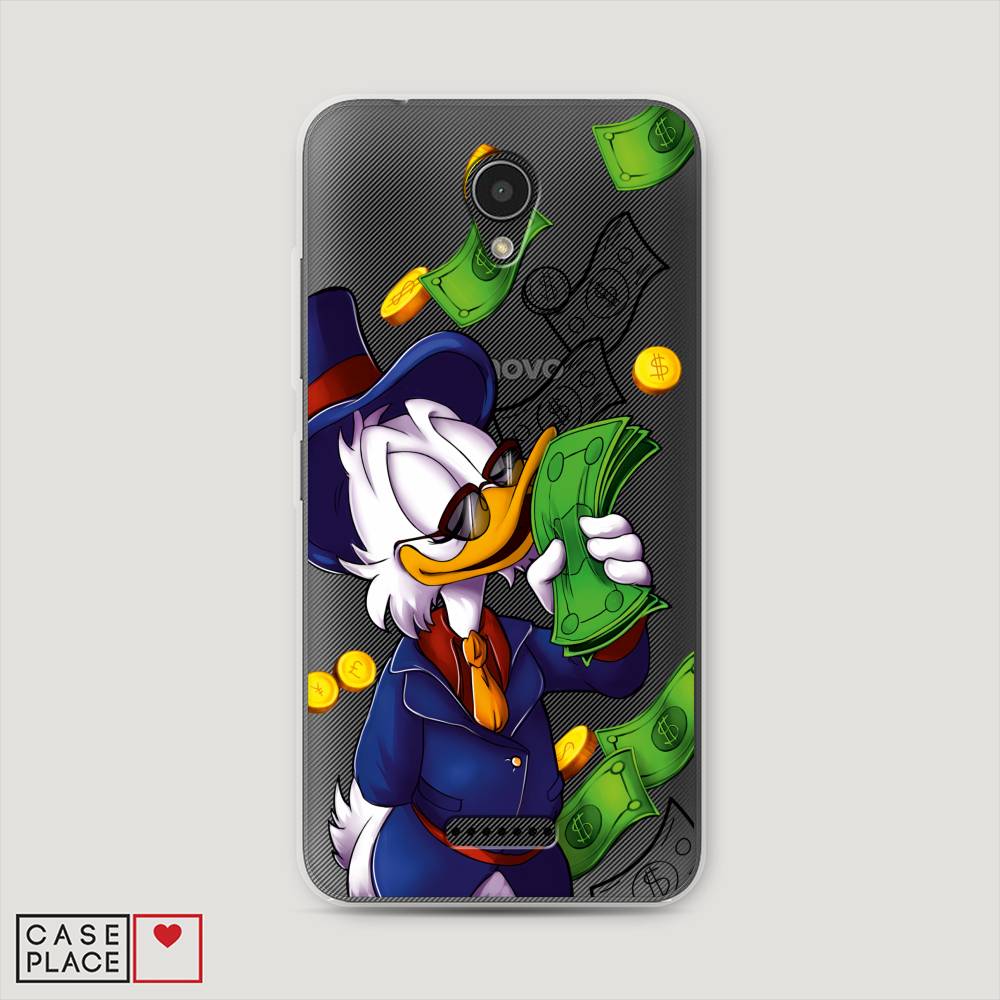 

Чехол на Lenovo Vibe B "Scrooge McDuck with Money", Синий;зеленый;белый, 112450-6