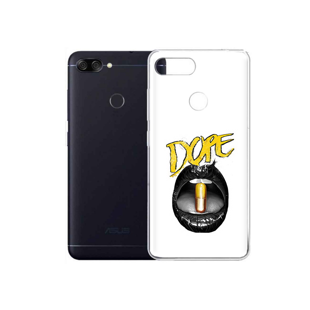 

Чехол MyPads Tocco для Asus ZenFone Max Plus M1 (ZB570TL) губы, Прозрачный, Tocco
