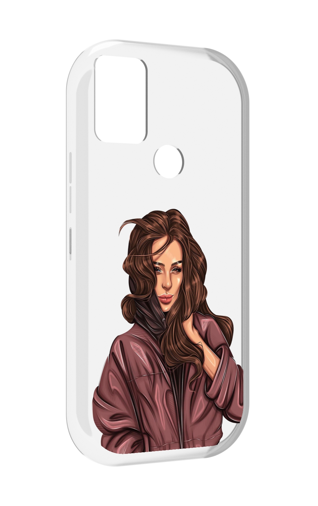 

Чехол MyPads Арт рисунок девушки для UMIDIGI A9, Прозрачный, Tocco
