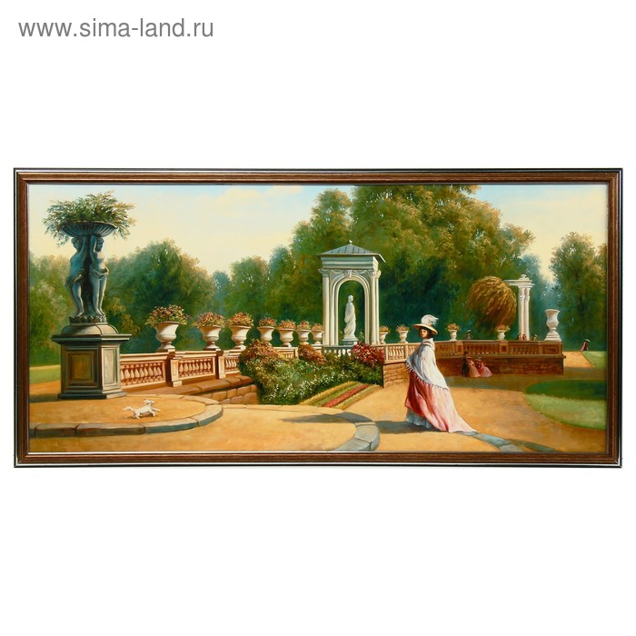

Картина Дама в царском саду 70х33 см (73х36см)