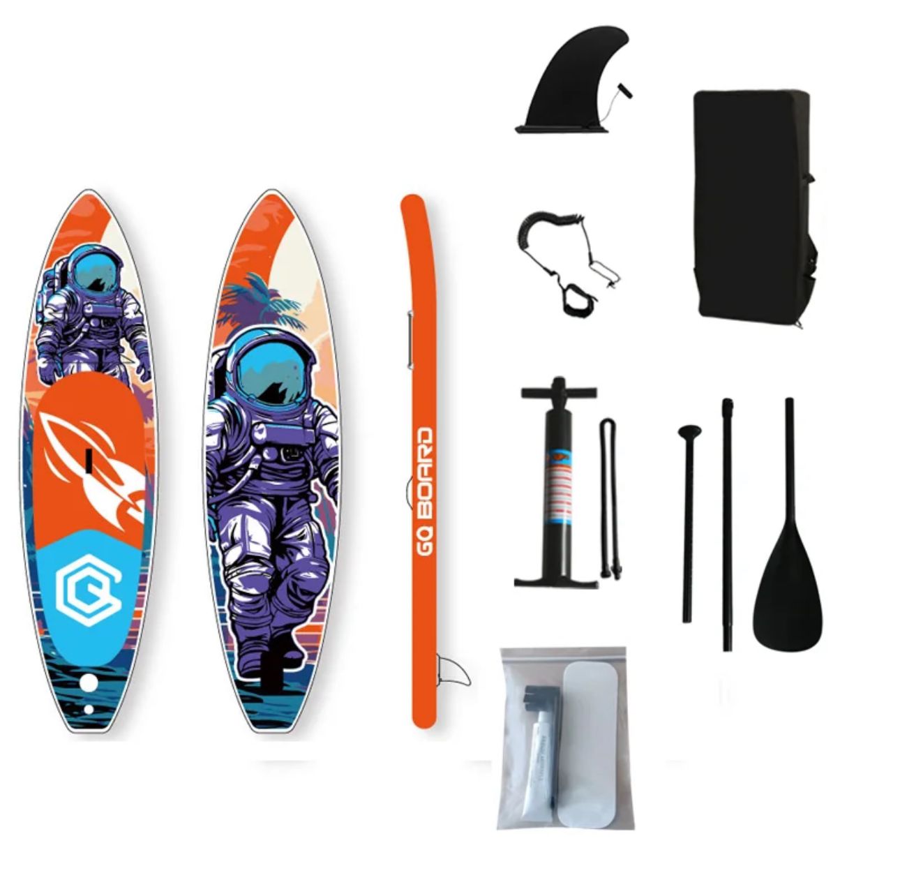 SUP-борд GQ Board AN 11, 335х81х15см, до 180 кг, полный комплект