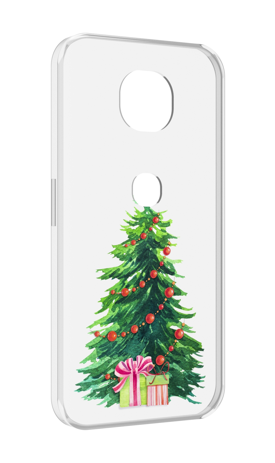 

Чехол MyPads Елка новогодняя с подарками акварель для Motorola Moto G5S (XT1799-2), Прозрачный, Tocco