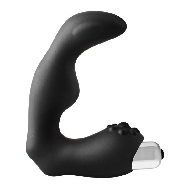 фото Черный вибромассажер простаты fantasstic vibrating prostate massager 11,3 см черный dream toys