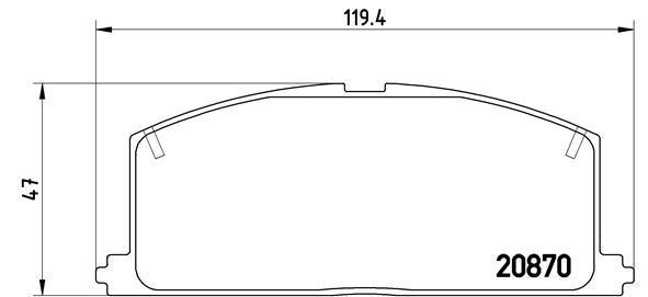 

Тормозные колодки brembo передние P83011