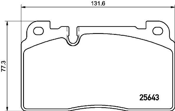 

Тормозные колодки brembo передние P85133