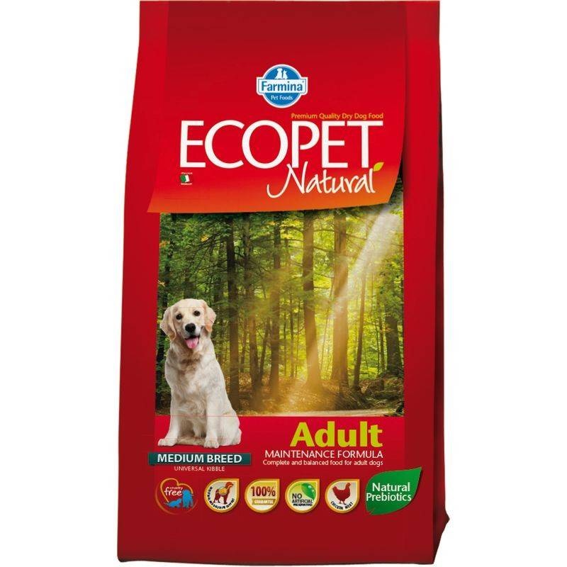 фото Сухой корм для собак farmina ecopet natural mini, для мелких пород, курица, 12кг