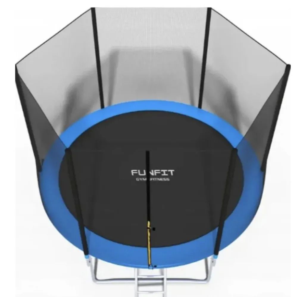 

Батут каркасный Funfit 312см - 10ft BASIC (3 ноги) с внешней сеткой и лестницей, диаметр 3, Синий