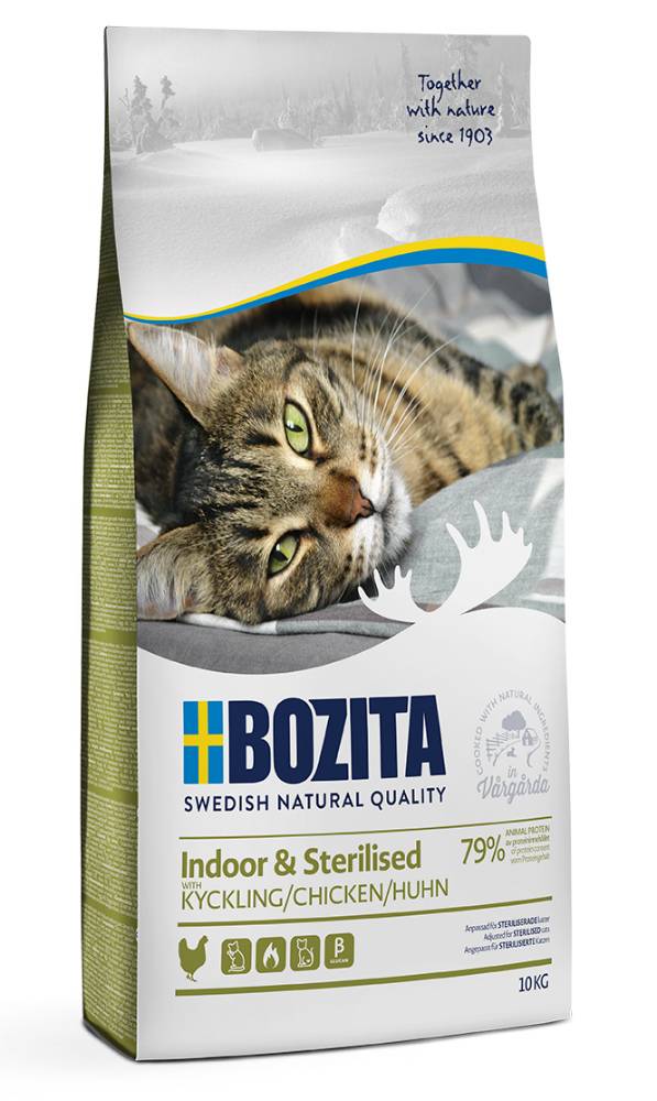 фото Сухой корм для кошек bozita feline function indoor & steralised, курица, 10кг