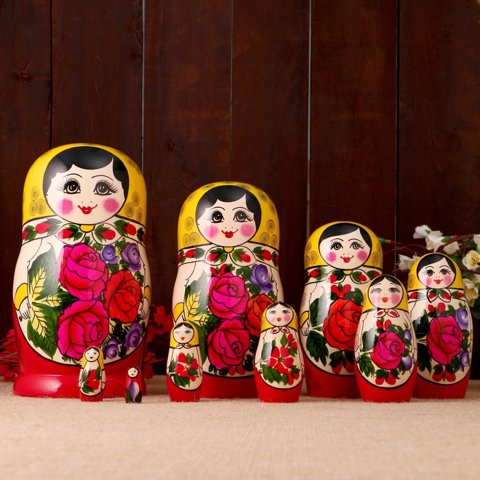 Матрёшка «Семёновская», 9 кукольная, высшая категория