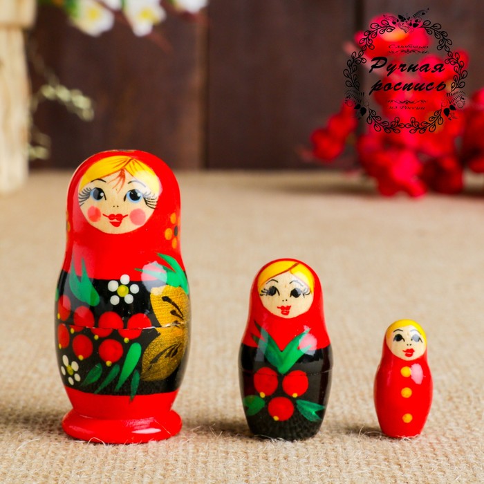 

Матрёшка "Рябинка", 3 кукольная
