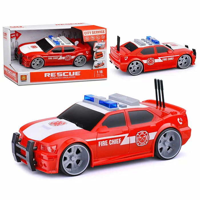 Машина WY620C Пожарная 116 свет звук на батарейках в коробке 1314₽