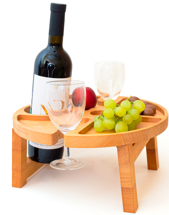 фото Винный столик деревянный на двоих avangard wood