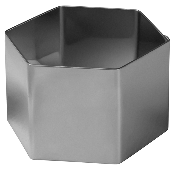 Форма кондитерская «Шестиугольник», 7 см., серебряный, металл, DM01, Prohotel