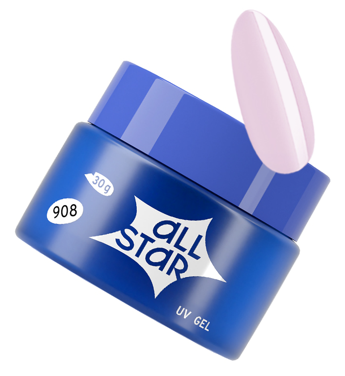 Гель для моделирования ногтей ALL STAR Milky Lilac Молочный лиловый 30 г