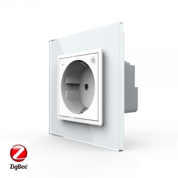 

Роз. эл. ZigBee (Wi-Fi) с заземл. защ. штор. 16A Livolo Белая VL-C7C1EUZ-11 Ливолотач