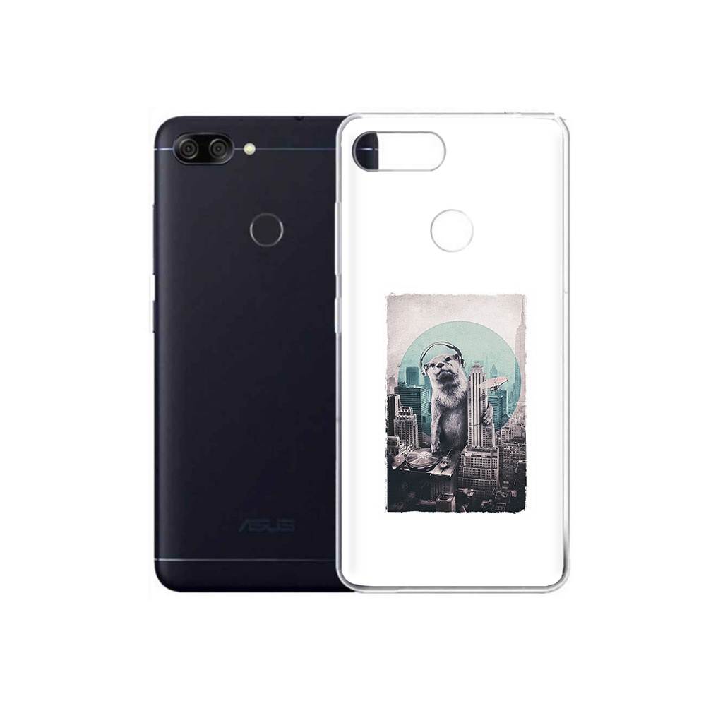 

Чехол MyPads Tocco для Asus ZenFone Max Plus M1 (ZB570TL) выдра в городе, Прозрачный, Tocco