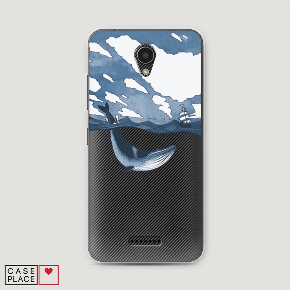 

Чехол на Lenovo Vibe B "Большой кит", Синий, 112450-1